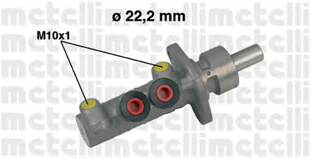 Metelli 05-0482 Brake Master Cylinder 050482: Buy near me in Poland at 2407.PL - Good price!