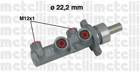 Metelli 05-0483 Brake Master Cylinder 050483: Buy near me in Poland at 2407.PL - Good price!