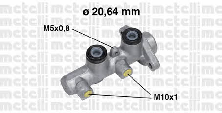Metelli 05-0513 Brake Master Cylinder 050513: Buy near me in Poland at 2407.PL - Good price!
