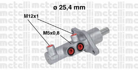 Metelli 05-0543 Brake Master Cylinder 050543: Buy near me in Poland at 2407.PL - Good price!