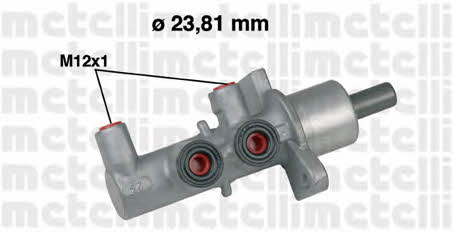 Metelli 05-0567 Brake Master Cylinder 050567: Buy near me in Poland at 2407.PL - Good price!