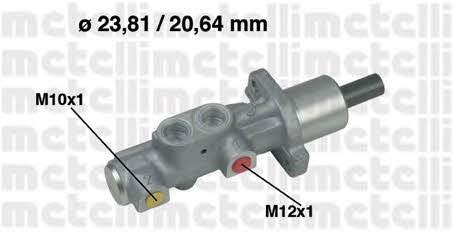 Metelli 05-0576 Brake Master Cylinder 050576: Buy near me in Poland at 2407.PL - Good price!