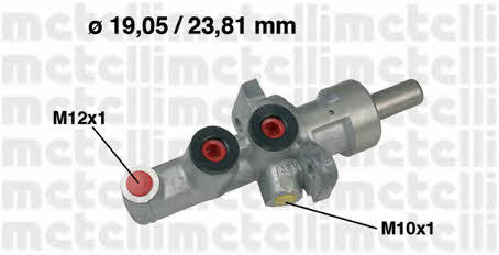 Metelli 05-0619 Brake Master Cylinder 050619: Buy near me in Poland at 2407.PL - Good price!