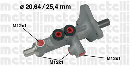 Metelli 05-0628 Brake Master Cylinder 050628: Buy near me in Poland at 2407.PL - Good price!