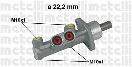 Metelli 05-0637 Brake Master Cylinder 050637: Buy near me in Poland at 2407.PL - Good price!