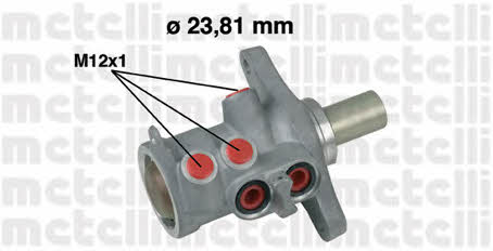 Metelli 05-0638 Brake Master Cylinder 050638: Buy near me in Poland at 2407.PL - Good price!