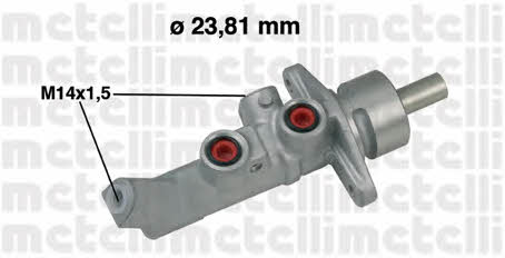 Metelli 05-0648 Brake Master Cylinder 050648: Buy near me in Poland at 2407.PL - Good price!