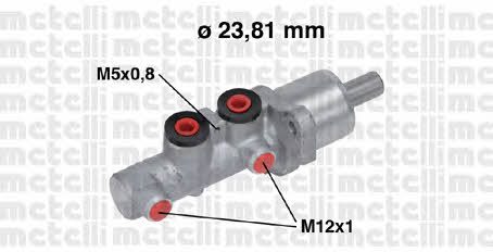 Metelli 05-0668 Brake Master Cylinder 050668: Buy near me in Poland at 2407.PL - Good price!
