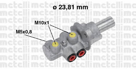 Metelli 05-0683 Brake Master Cylinder 050683: Buy near me in Poland at 2407.PL - Good price!