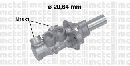 Metelli 05-0691 Brake Master Cylinder 050691: Buy near me in Poland at 2407.PL - Good price!