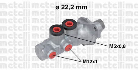 Metelli 05-0693 Brake Master Cylinder 050693: Buy near me in Poland at 2407.PL - Good price!