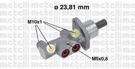 Metelli 05-0704 Brake Master Cylinder 050704: Buy near me in Poland at 2407.PL - Good price!
