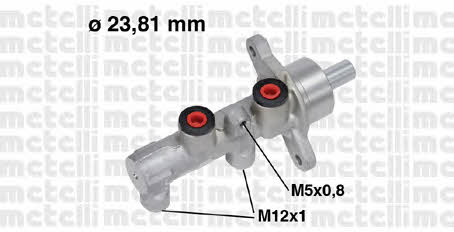 Metelli 05-0712 Brake Master Cylinder 050712: Buy near me in Poland at 2407.PL - Good price!