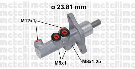 Metelli 05-0719 Brake Master Cylinder 050719: Buy near me in Poland at 2407.PL - Good price!