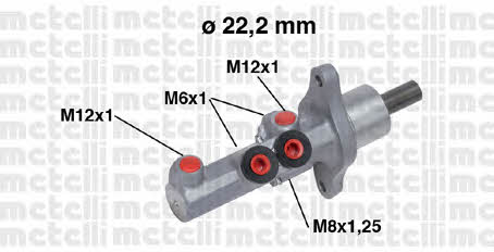 Metelli 05-0720 Brake Master Cylinder 050720: Buy near me in Poland at 2407.PL - Good price!