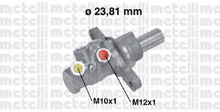 Metelli 05-0724 Brake Master Cylinder 050724: Buy near me in Poland at 2407.PL - Good price!