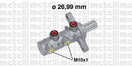 Metelli 05-0728 Brake Master Cylinder 050728: Buy near me in Poland at 2407.PL - Good price!