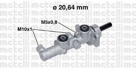 Metelli 05-0734 Brake Master Cylinder 050734: Buy near me in Poland at 2407.PL - Good price!