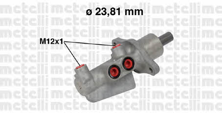 Metelli 05-0739 Brake Master Cylinder 050739: Buy near me in Poland at 2407.PL - Good price!