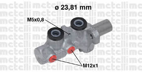 Metelli 05-0746 Brake Master Cylinder 050746: Buy near me in Poland at 2407.PL - Good price!