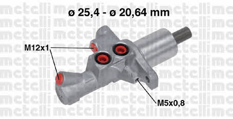 Metelli 05-0748 Brake Master Cylinder 050748: Buy near me in Poland at 2407.PL - Good price!