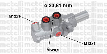 Metelli 05-0749 Brake Master Cylinder 050749: Buy near me in Poland at 2407.PL - Good price!