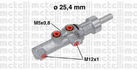 Metelli 05-0752 Brake Master Cylinder 050752: Buy near me in Poland at 2407.PL - Good price!