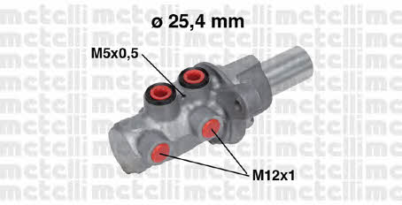 Metelli 05-0754 Brake Master Cylinder 050754: Buy near me in Poland at 2407.PL - Good price!