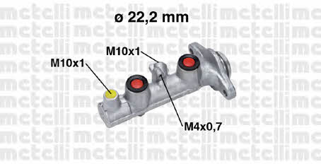 Metelli 05-0765 Brake Master Cylinder 050765: Buy near me in Poland at 2407.PL - Good price!
