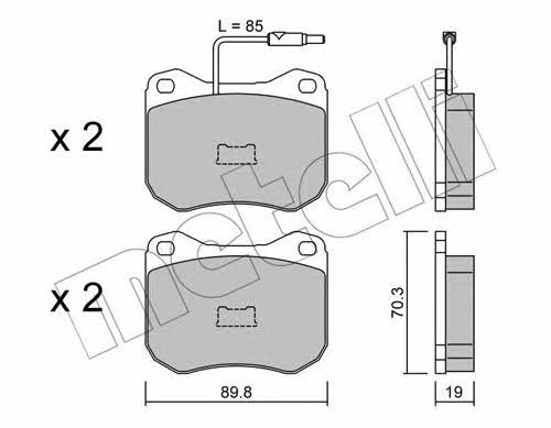 Metelli 22-0021-0 Brake Pad Set, disc brake 2200210: Buy near me in Poland at 2407.PL - Good price!