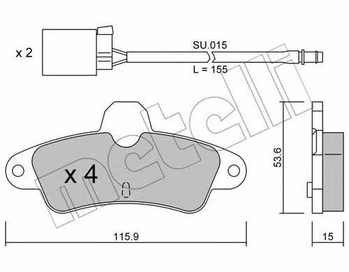 Metelli 22-0143-0K Brake Pad Set, disc brake 2201430K: Buy near me in Poland at 2407.PL - Good price!