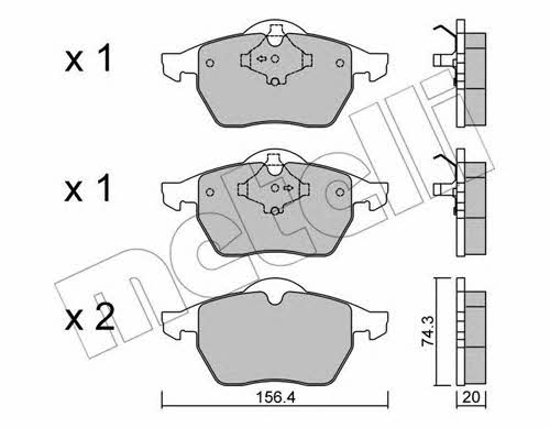 Metelli 22-0181-1 Scheibenbremsbeläge, Set 2201811: Kaufen Sie zu einem guten Preis in Polen bei 2407.PL!