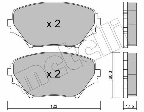 Metelli 22-0430-0 Brake Pad Set, disc brake 2204300: Buy near me at 2407.PL in Poland at an Affordable price!