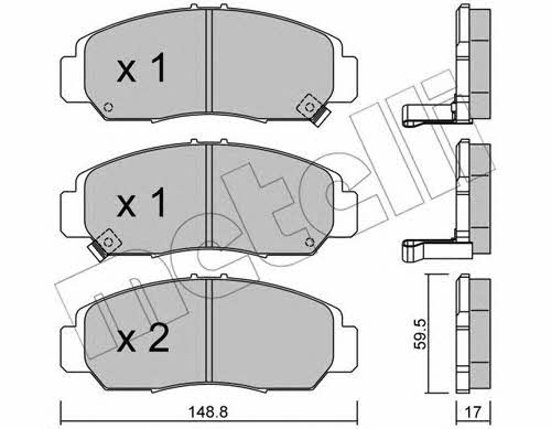 Metelli 22-0462-0 Brake Pad Set, disc brake 2204620: Buy near me at 2407.PL in Poland at an Affordable price!