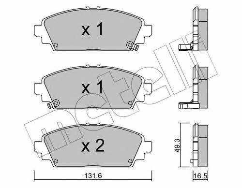 Metelli 22-0463-0 Brake Pad Set, disc brake 2204630: Buy near me in Poland at 2407.PL - Good price!