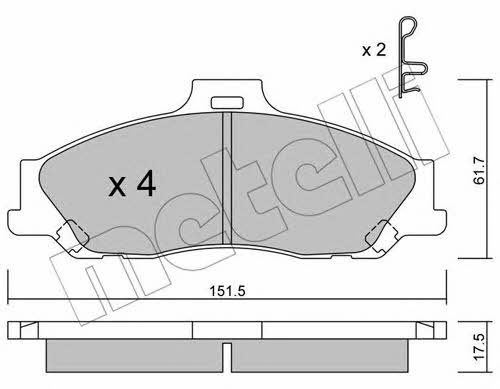 Metelli 22-0479-0 Klocki hamulcowe, zestaw 2204790: Atrakcyjna cena w Polsce na 2407.PL - Zamów teraz!