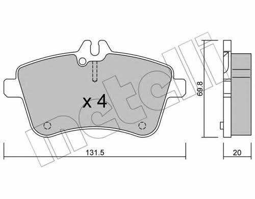 Metelli 22-0647-0 Klocki hamulcowe, zestaw 2206470: Dobra cena w Polsce na 2407.PL - Kup Teraz!