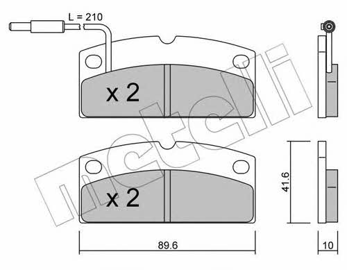 Metelli 22-0767-1 Brake Pad Set, disc brake 2207671: Buy near me in Poland at 2407.PL - Good price!