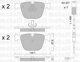 Metelli 22-0773-1K Scheibenbremsbeläge, Set 2207731K: Kaufen Sie zu einem guten Preis in Polen bei 2407.PL!