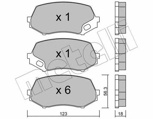 Metelli 22-0874-0 Brake Pad Set, disc brake 2208740: Buy near me in Poland at 2407.PL - Good price!