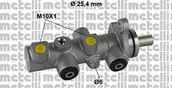 Metelli 05-0790 Brake Master Cylinder 050790: Buy near me in Poland at 2407.PL - Good price!