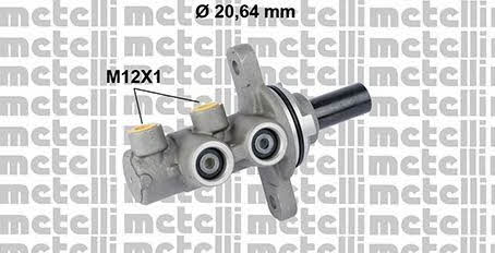 Metelli 05-0829 Brake Master Cylinder 050829: Buy near me in Poland at 2407.PL - Good price!