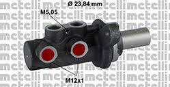 Metelli 05-0786 Brake Master Cylinder 050786: Buy near me in Poland at 2407.PL - Good price!