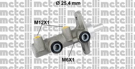 Metelli 05-0819 Brake Master Cylinder 050819: Buy near me in Poland at 2407.PL - Good price!
