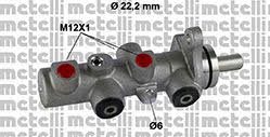 Metelli 05-0793 Brake Master Cylinder 050793: Buy near me in Poland at 2407.PL - Good price!