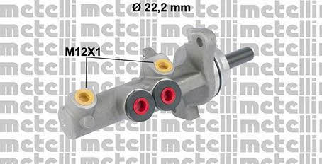 Metelli 05-0833 Brake Master Cylinder 050833: Buy near me in Poland at 2407.PL - Good price!