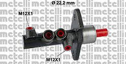 Metelli 05-0374 Brake Master Cylinder 050374: Buy near me in Poland at 2407.PL - Good price!