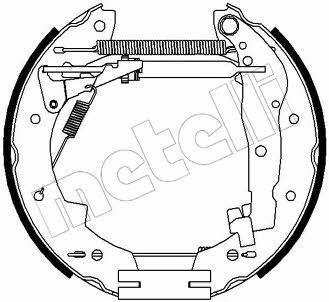 Metelli 51-0150 Колодки тормозные барабанные, комплект 510150: Отличная цена - Купить в Польше на 2407.PL!