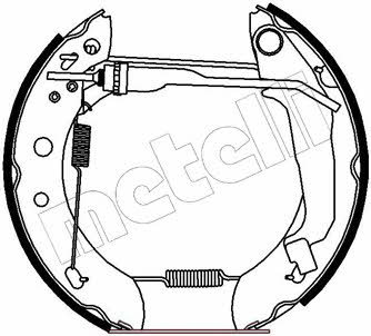 Metelli 51-0174 Колодки тормозные барабанные, комплект 510174: Отличная цена - Купить в Польше на 2407.PL!