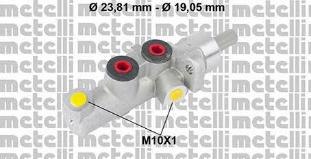Metelli 05-0773 Brake Master Cylinder 050773: Buy near me in Poland at 2407.PL - Good price!